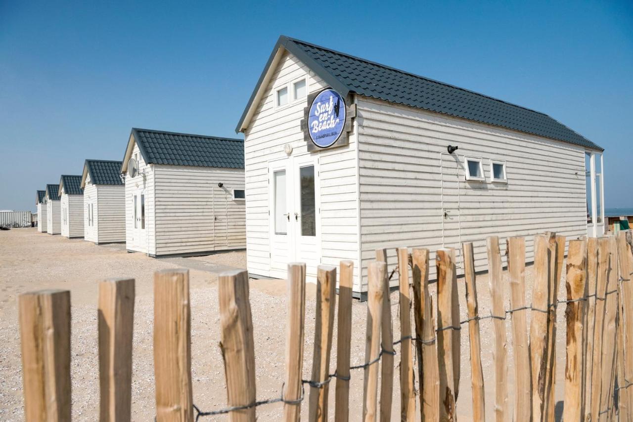 Surf En Beach Strandhuisjes Katwijk aan Zee Bagian luar foto
